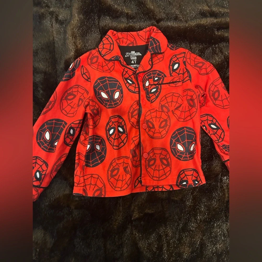 Spider-Man Boys 3-Piece Pajama & Robe Lot | 4T Pajamas (Robe 2T–3T)
